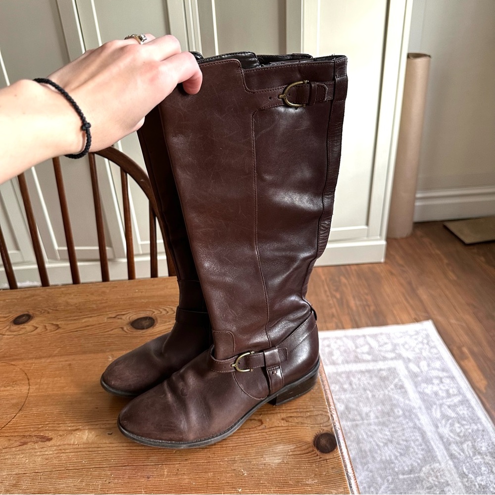 Ralph Lauren Dark Brown Heeled Boots